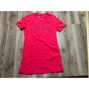 Zac Brown Shirt, Women's Size Small, Red, "NON VEGAN" Jack Links